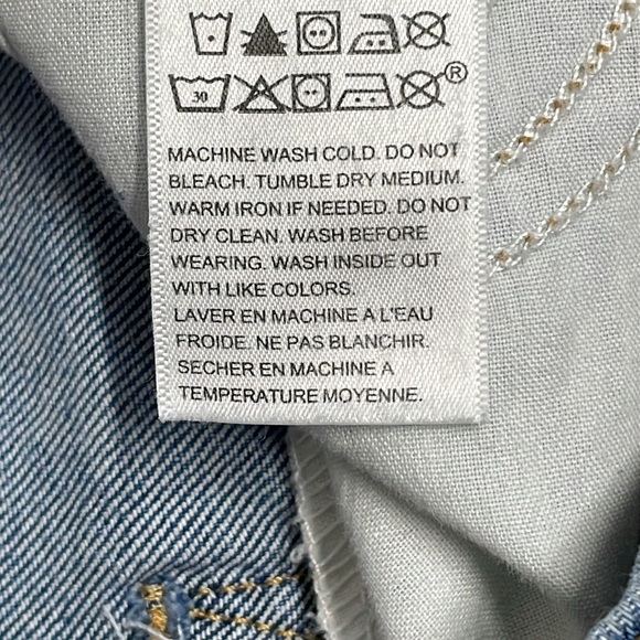 Signature by Levi Strauss Heritage Boyfriend Distressed Patch Denim Jeans 4 W27 - Picture 13 of 15